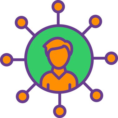 şebeke. Web simgesi basit illüstrasyon