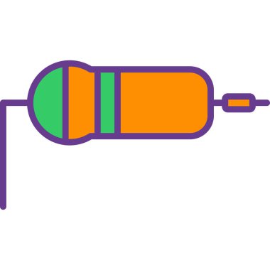renk boyası silindiri simgesi, vektör illüstrasyonu