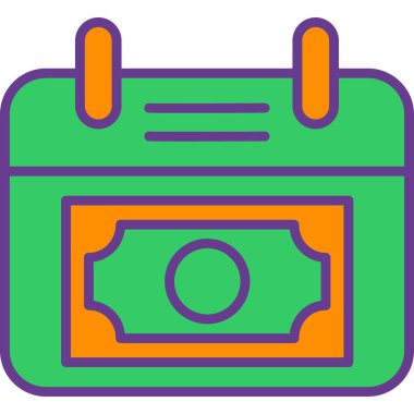 cüzdan web simgesi basit illüstrasyon