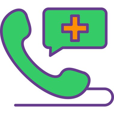 - Telefon. Web simgesi basit illüstrasyon