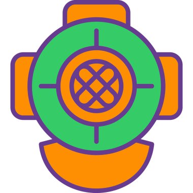 pusula simgesi, vektör illüstrasyonu