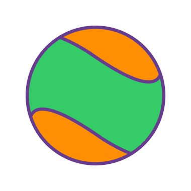 izole edilmiş tenis topu ikonu vektör tasarımı