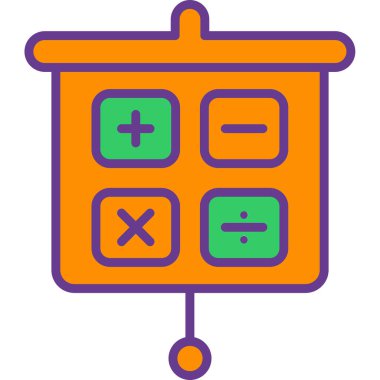 Matematik matematik ikonu vektör çizimi çizimi