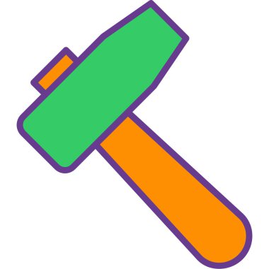 Balta simgesi. Web için balta vektör simgelerinin basit çizimi