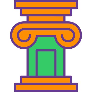 sütun simgesi çizimi