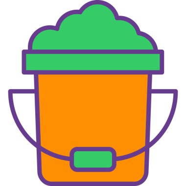 Kova. Web simgesi basit illüstrasyon