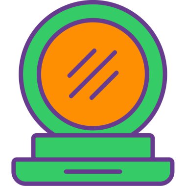 Pusula. Web simgesi basit illüstrasyon