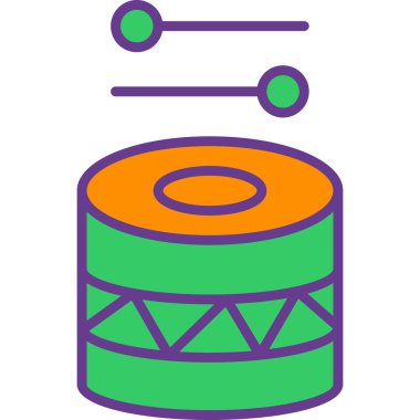 davul simgesi vektör illüstrasyonu