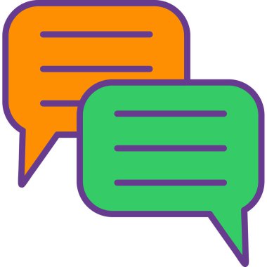 Konuşma balonu vektör çizimi