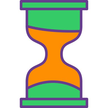 Kum saati. Web simgesi basit tasarım