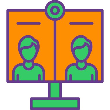 iş yönetimi simgesi, vektör illüstrasyonu