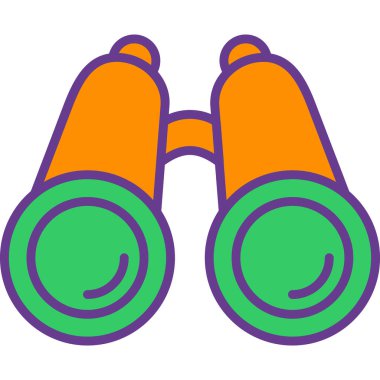 Dürbün. Web simgesi basit illüstrasyon