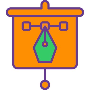 çanta simgesi vektör illüstrasyonu