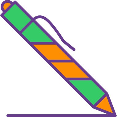 Kalem. Web simgesi basit illüstrasyon