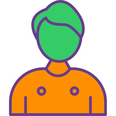 Adamım. Web simgesi basit illüstrasyon