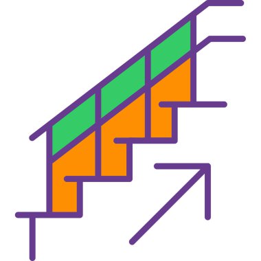 merdiven simgesi çizimi