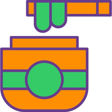 Dürbün. Web simgesi basit tasarım