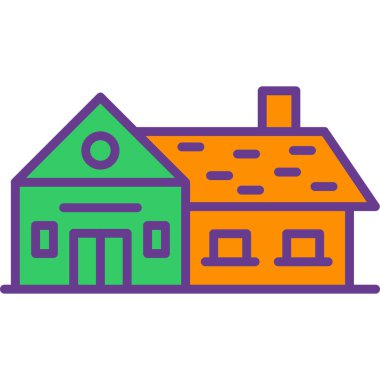 Ev simgesi, vektör illüstrasyonu basit tasarım