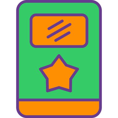 Bir kitap simgesinin vektör illüstrasyonu