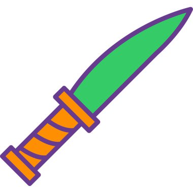 bıçak ağ simgesi basit illüstrasyon