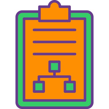 Belge. Web simgesi basit illüstrasyon