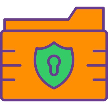 kalkan ikon vektör illüstrasyonu