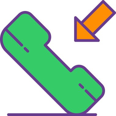 Telefon simgesi, vektör illüstrasyonu