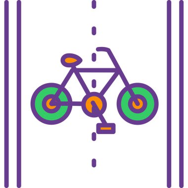 bisiklet ikonu vektör illüstrasyonu