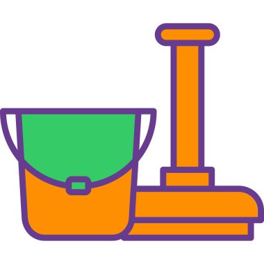 Kürek. Web simgesi basit illüstrasyon