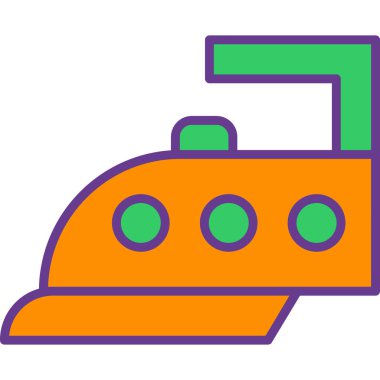 Gemi. Web simgesi basit illüstrasyon