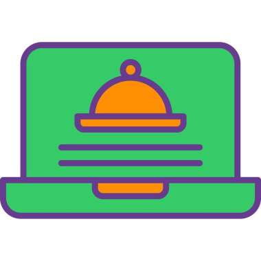 yiyecek ikonu vektör illüstrasyonu