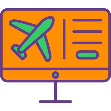 Uçak. Web simgesi basit illüstrasyon