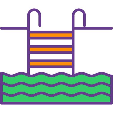 Havuzu simge vektör çizim