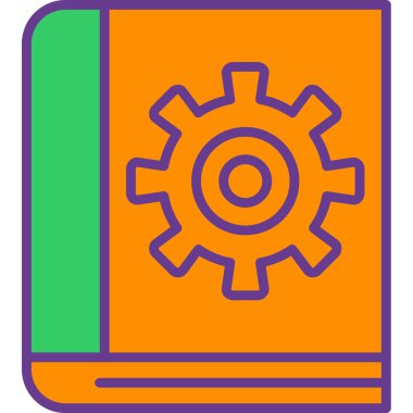 Kitap. Web simgesi basit illüstrasyon