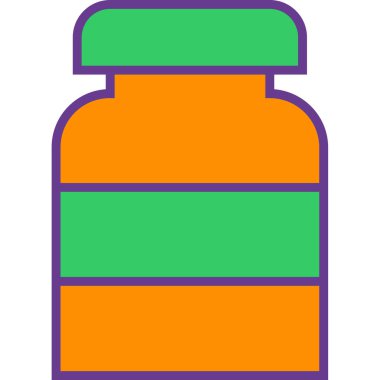 Şişe. Web simgesi basit illüstrasyon