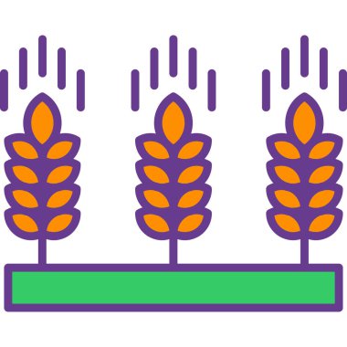 Buğday. Web simgesi basit illüstrasyon