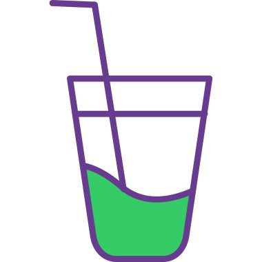 içki web simgesi, vektör illüstrasyonu