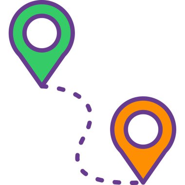 Harita konumu vektör simgesi