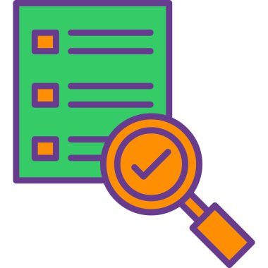 Kontrol listesi. Web simgesi basit illüstrasyon