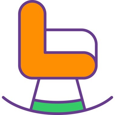 Bir harfin vektör illüstrasyonu