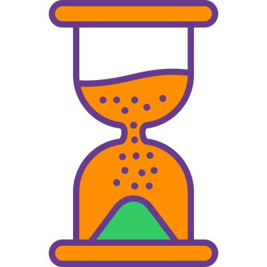 kum saati ikonu vektör illüstrasyonu