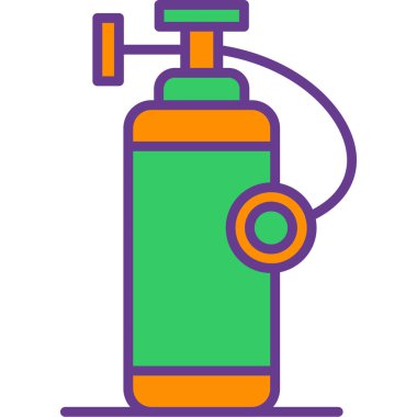 Gaz. Web simgesi basit illüstrasyon