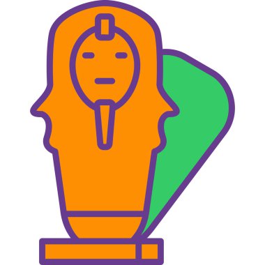 Lambalı kadın. Basit resimleme