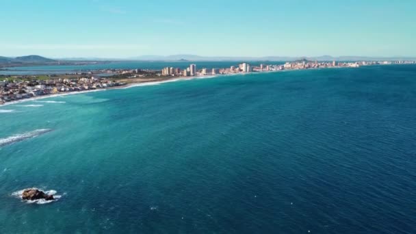 Perspectiva Aérea Drone Região Famosa Manga Província Murcia Espanha Cabo — Vídeo de Stock