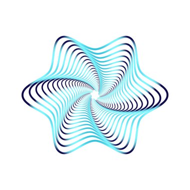 Işıldayan lonca yıldızı, parlak ve koyu renk tonlarıyla parıldayan bir merkezi taklit ediyor..