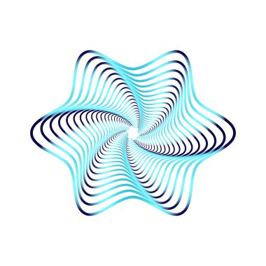 Işıldayan lonca yıldızı, parlak ve koyu renk tonlarıyla parıldayan bir merkezi taklit ediyor..