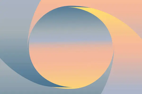 Illustration of an abstract background with a circle in the middle in soft colors. Background with place for your text. Banner, poster, postcard.
