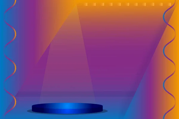Abstract Podium Illuminated Spotlight Award Ceremony Concept Stage Background Background — Stock Photo, Image