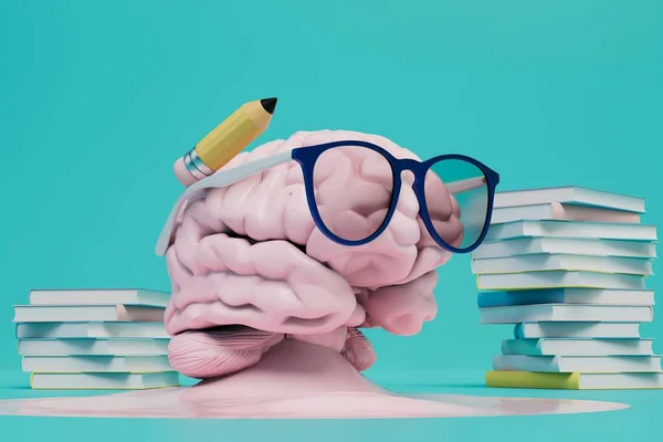Mijn Hersenen Zijn Moe Van Het Studeren Een Zich Verspreidend — Stockfoto