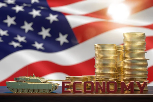 Support Economy Expense Military Industry Render — Stock Photo, Image